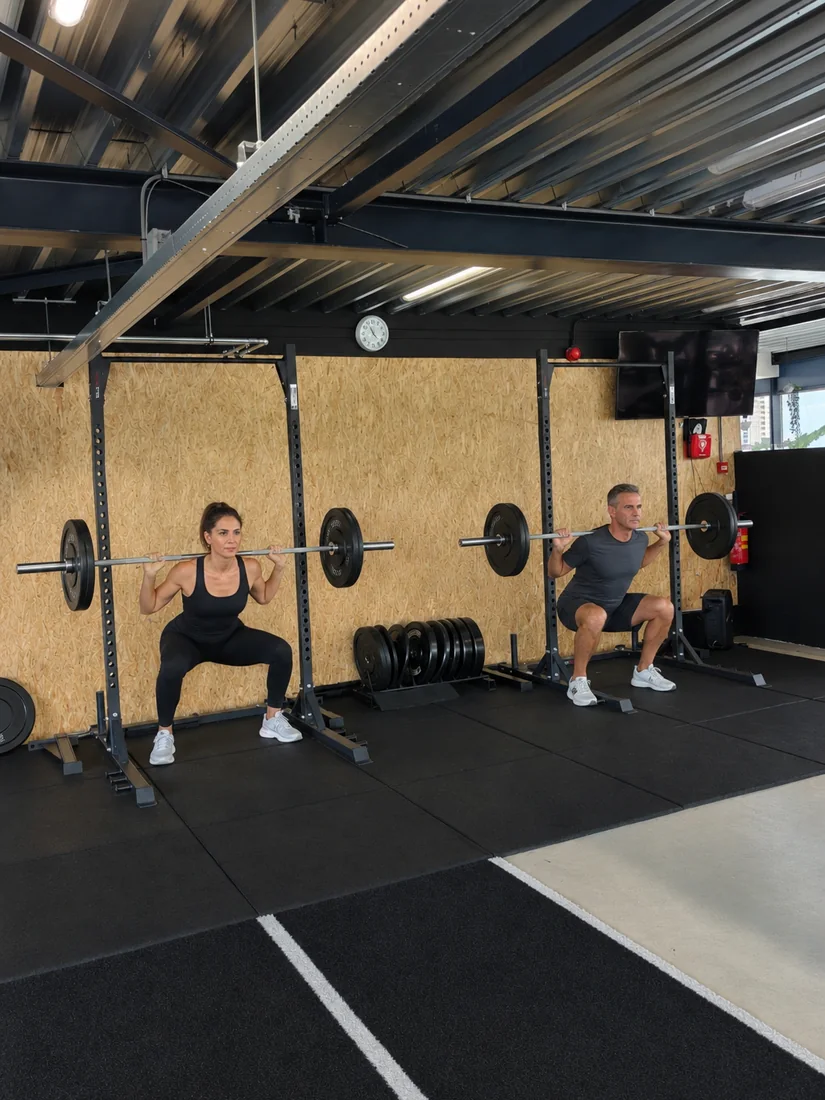 Small Group Personal Training bij Fit Up Leiderdorp — samen squatten, samen resultaat